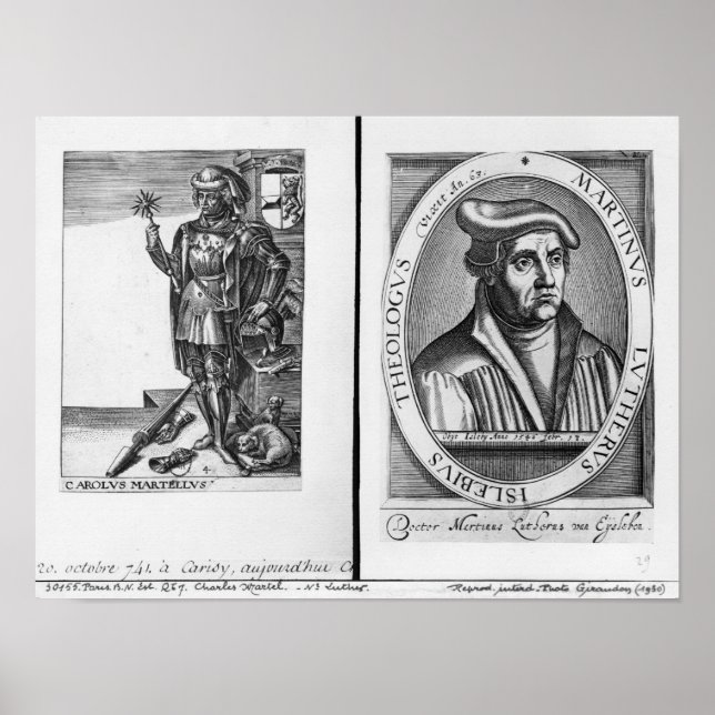 Poster Charles Martel et Martin Luther (Devant)