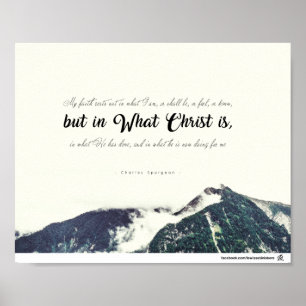 Poster Charles Spurgeon - mais dans ce qu'est le Christ