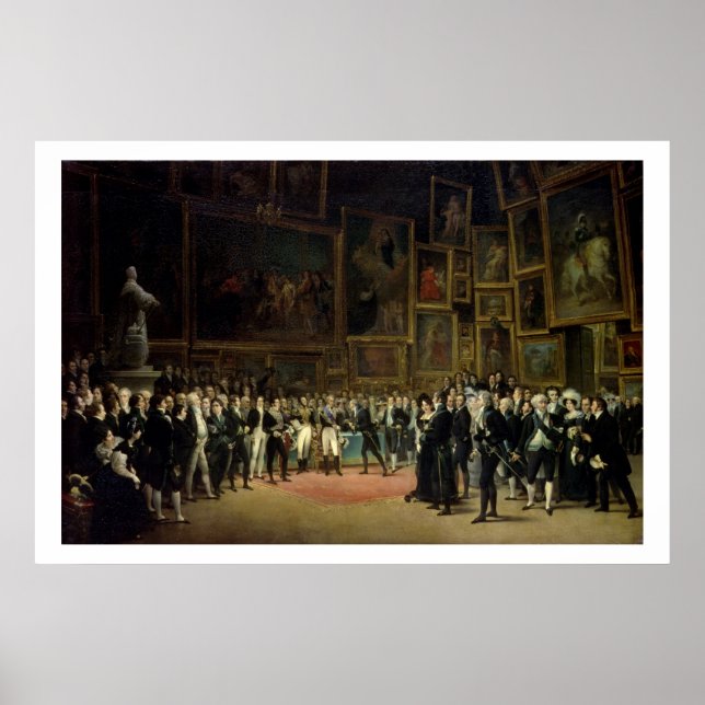 Poster Charles X décernant des prix aux artistes (Devant)