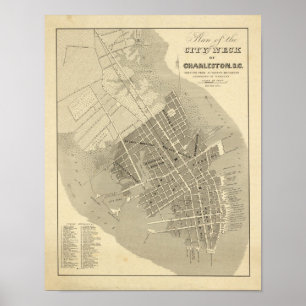Poster Charleston, Caroline du Sud