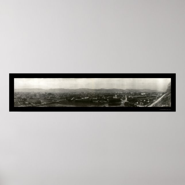 Poster Charleston West Virginia Photo 1909 (Devant)