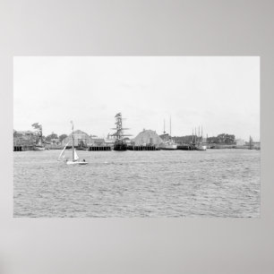 Poster Charlestown Navy Yard : 1900