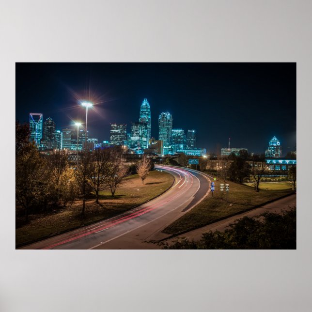 Poster Charlotte, NC (Devant)