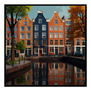 Poster Charme Amsterdam City