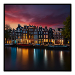 Poster Charme Amsterdam City