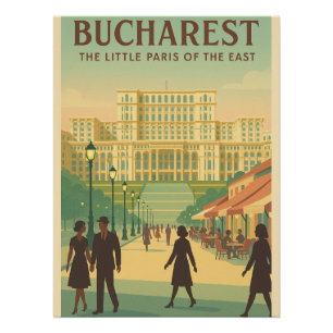 Poster Charme de Bucarest - Petit Paris de l'Est