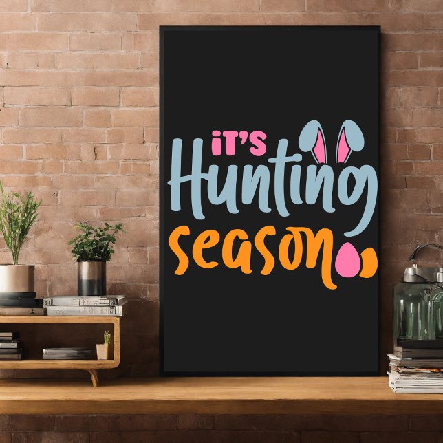 Poster Chasse aux oeufs de Pâques. Lapin (Créateur téléchargé)