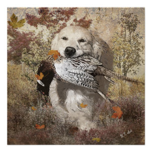 Poster Chasse faisan, tapisserie