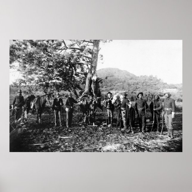 Poster Chasse réussie, années 1880 (Devant)