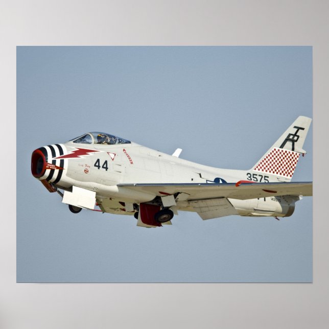 Poster Chasseur à réaction North American Naval FJ2 Fury  (Devant)
