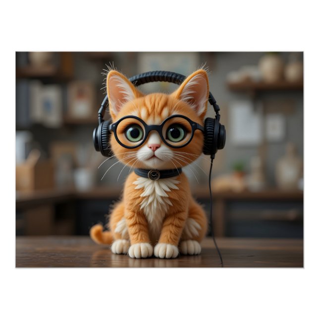 Poster Chat au gingembre (Devant)