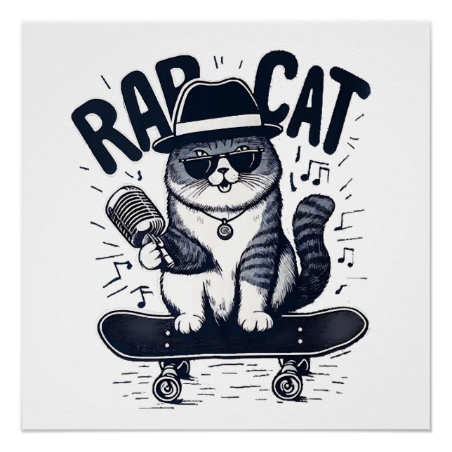 Poster Chat de rap Harmonie (Devant)