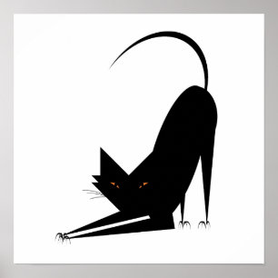 Poster Chat de yoga