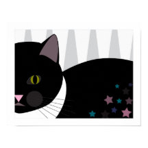 Chat errant | Art Abstrait | Noir, gris et blanc