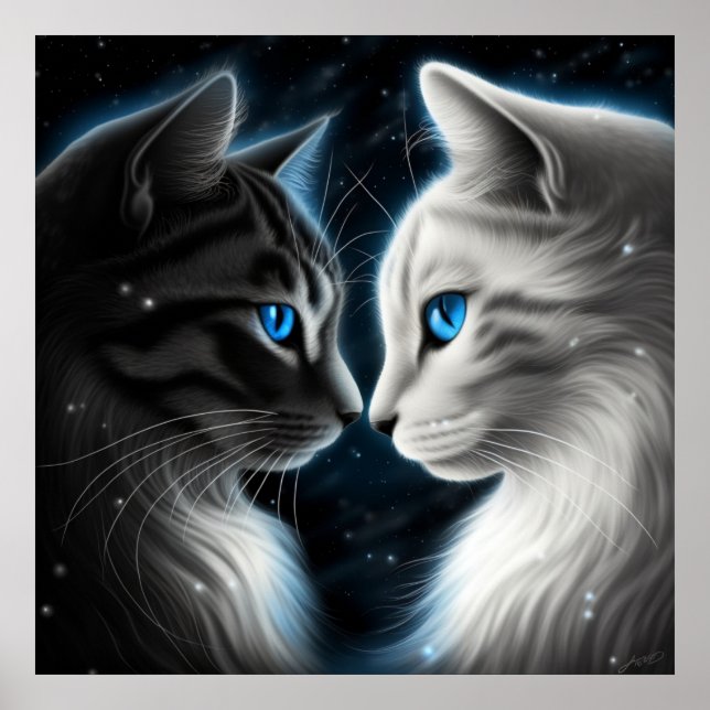 Poster Chat Face a Face (Devant)