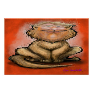 Poster Chat Gras Trump