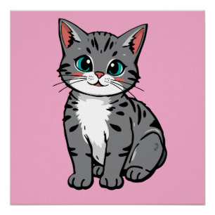 poster chat mignon