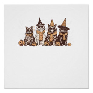 Poster Chat Mignon Halloween Kitty Animal de compagnie Ha