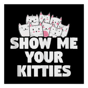 Poster Chat Montre-moi tes chatons