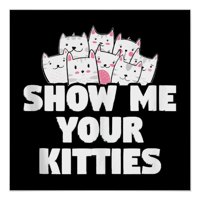 Poster Chat Montre-moi tes chatons (Devant)