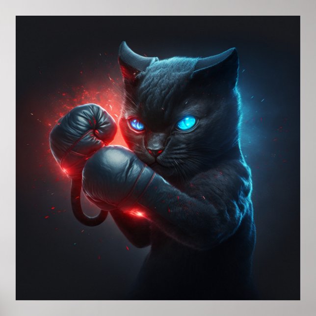 Poster chat noir (Devant)