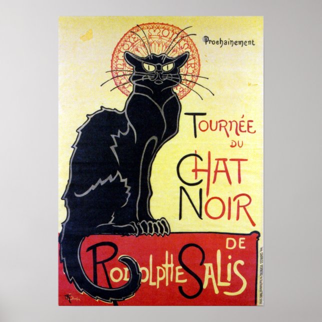 Poster Chat noir, Alexandre Steinlen (Devant)