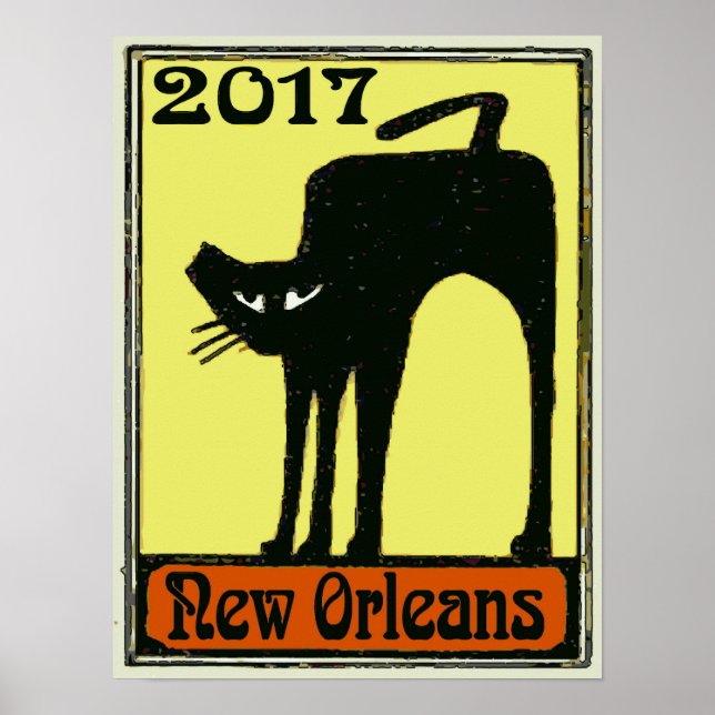 Poster Chat noir Nouvelle-Orléans 2017 (Devant)