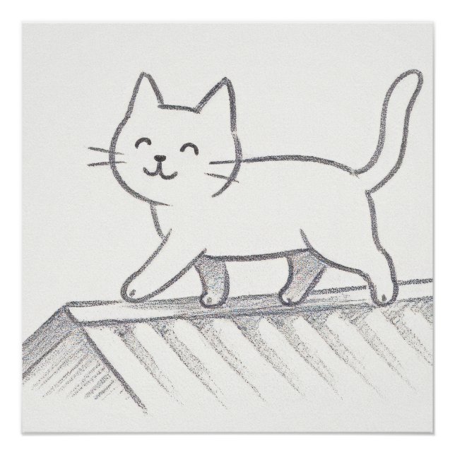 Poster Chat sur un toit brûlant (Devant)