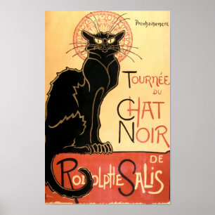 Poster Chat vintage Art nouveau par Théophile Steinlen