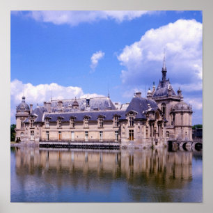 Poster Chateau Chantilly, Oise, France