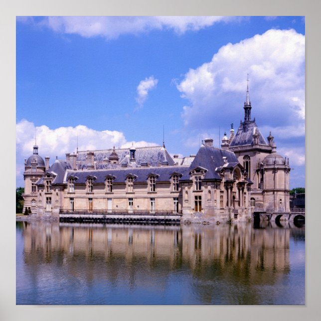 Poster Chateau Chantilly, Oise, France (Devant)