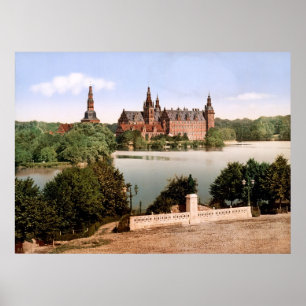 Poster Château Copenhague Danemark de Fredriksborg