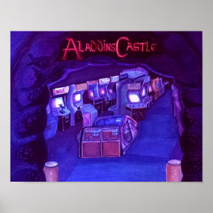 Poster Château d'Aladdin (blacklite actif)