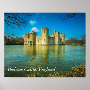 Poster Château de Bodiam pittoresque dans East Sussex Eng