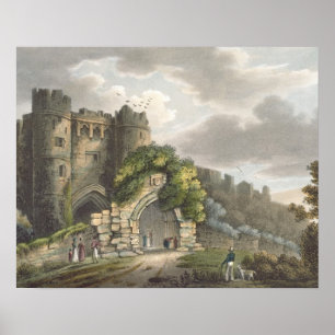 Poster Château de Carisbrook, 'de l'île du Wight Illust