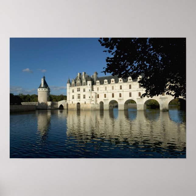 Poster Château de Chenonceau, rivière Cher, Loir-et-Cher, (Devant)