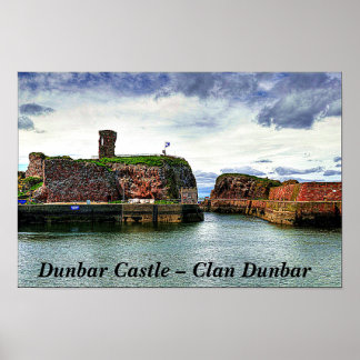 Poster Château de Dunbar - Clan écossais Dunbar