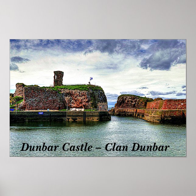 Poster Château de Dunbar - Clan écossais Dunbar (Devant)