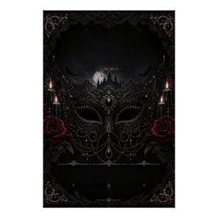 Poster Château de la Rose de Mascarade Gothique