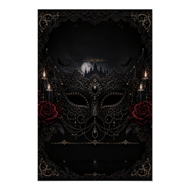 Poster Château de la Rose de Mascarade Gothique (Devant)