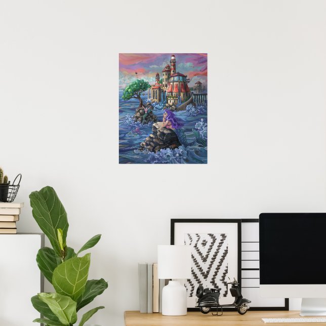 Poster Château de la Sirène (Bureau à domicile)