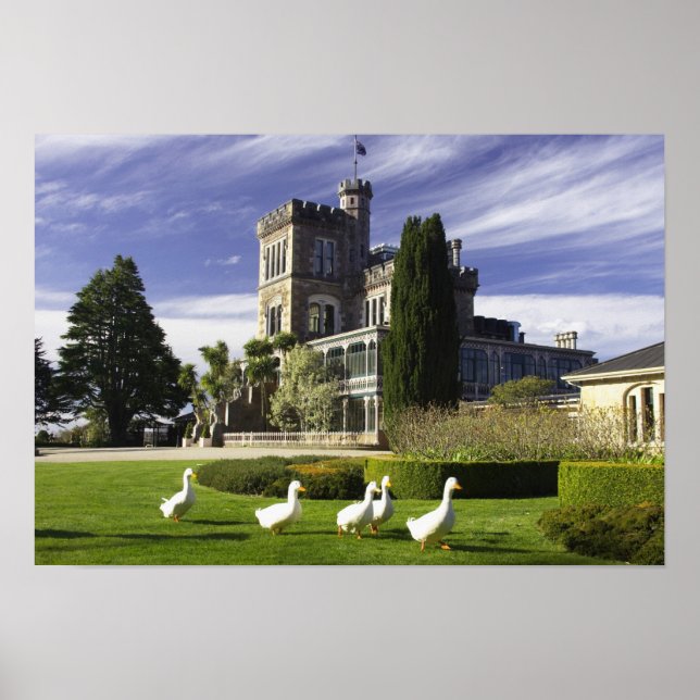 Poster Château de Larnach, péninsule d'Otago, Dunedin, (Devant)