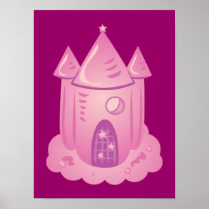 Poster Château de Pink Fairytale