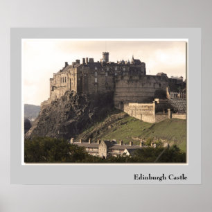 Poster Château d'Edimbourg
