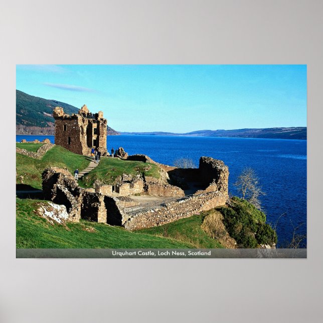 Poster Château d'Urquhart, Loch Ness, Ecosse (Devant)