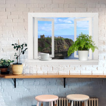 Château en Ecosse — Fenêtre ouverte sur la côte