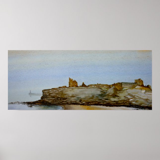 Poster Château et Prieuré de Tynemouth, Tynemouth Imprime (Devant)
