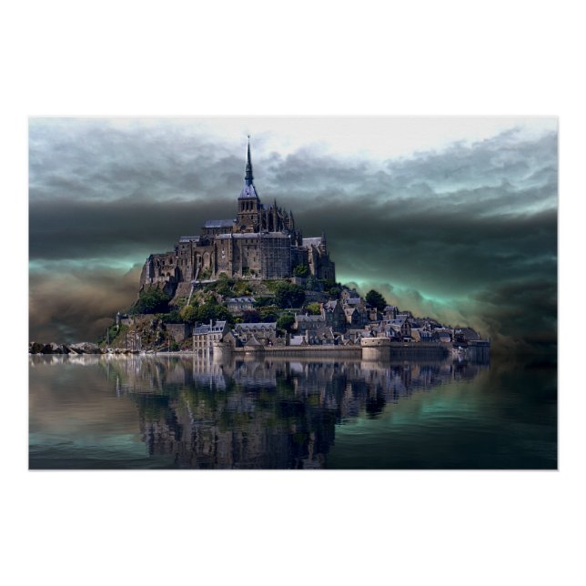 Poster Château sur l'eau (Devant)