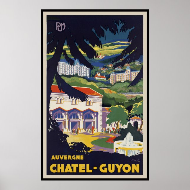 Poster Chatel-Guyon Auvergne (Devant)