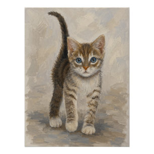 Poster Chaton tigré